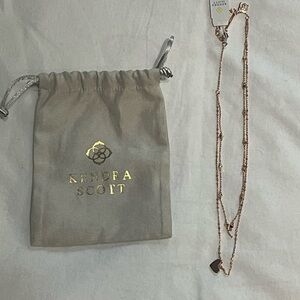 Kendra Scott Rose Gold Heart Necklace
